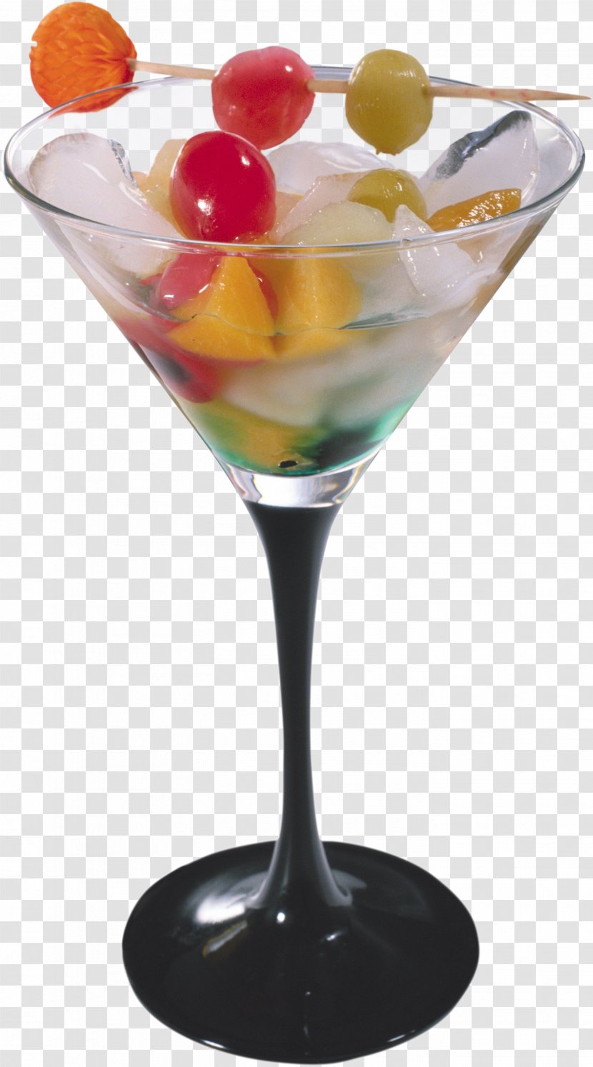 Ice Cream Cocktail Fizzy Drinks - Martini Glass Transparent PNG