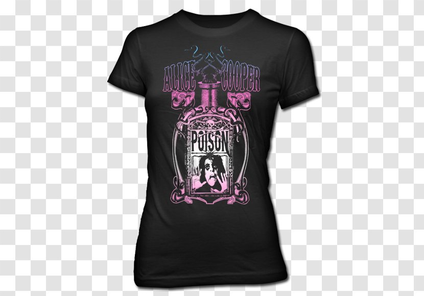 T-shirt Sleeve Clothing Top - Shirt - Alice Cooper Transparent PNG