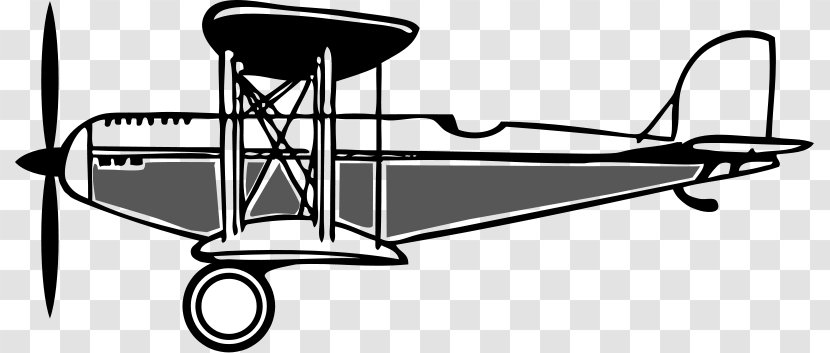 Airplane Fixed-wing Aircraft Flight Biplane Clip Art - Cliparts Transparent PNG