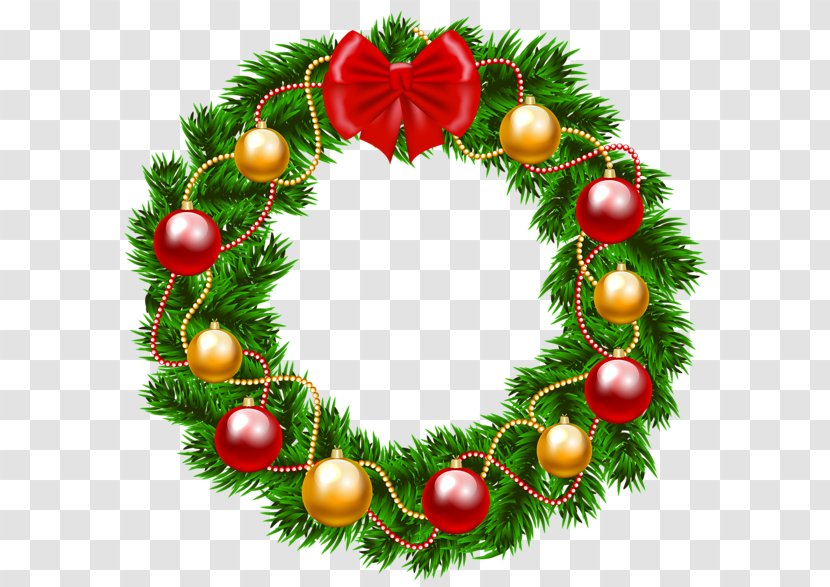 Clip Art Christmas Wreath Garland - Ornament Transparent PNG