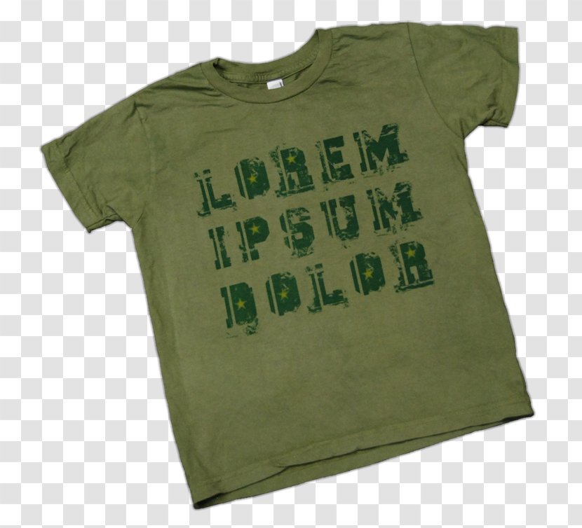 T-shirt Sleeve Outerwear Green - Lorem Ipsum Transparent PNG