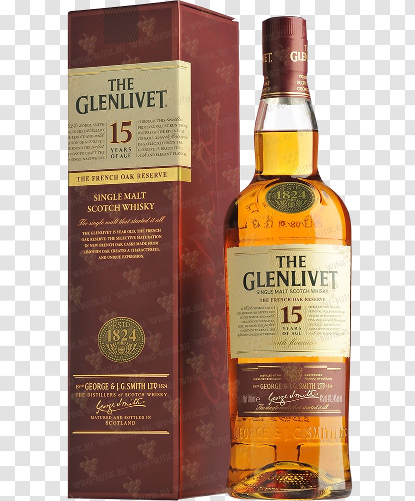 Scotch Whisky The Glenlivet Distillery Single Malt Whiskey Liqueur - Drink Transparent PNG