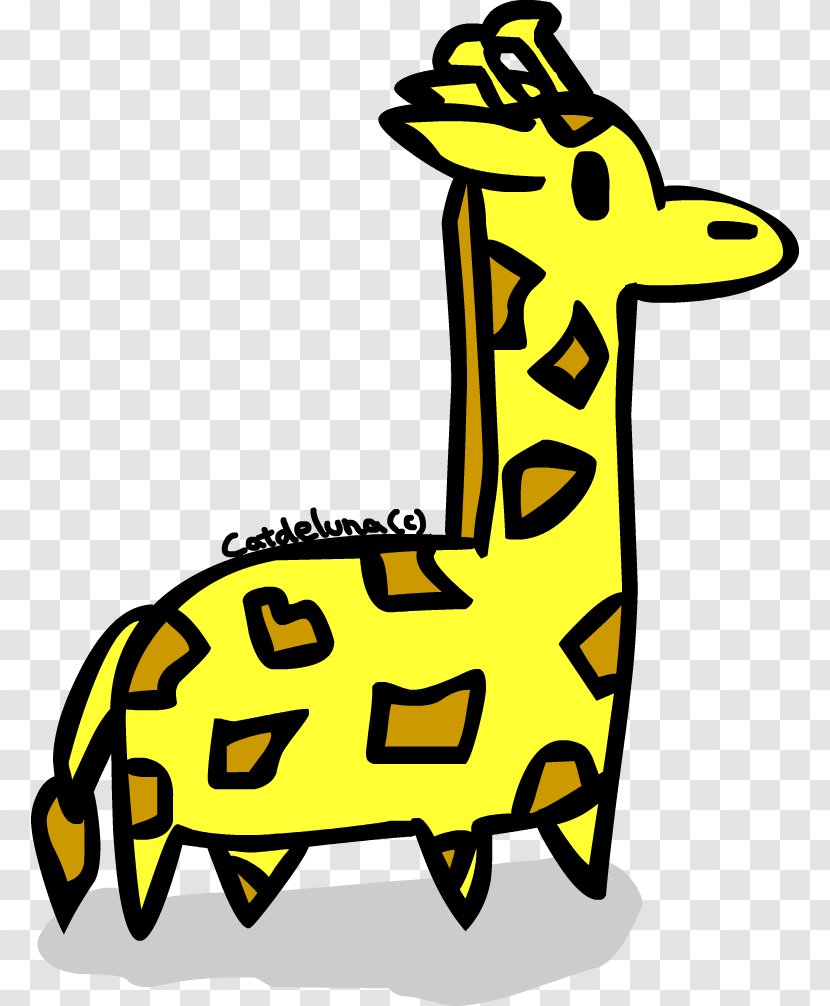 Giraffe White Cartoon Terrestrial Animal Clip Art Transparent PNG