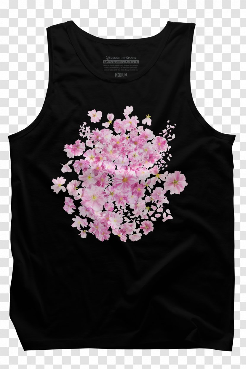 T-shirt Crew Neck Top Clothing - Peach Blossom Festival Transparent PNG