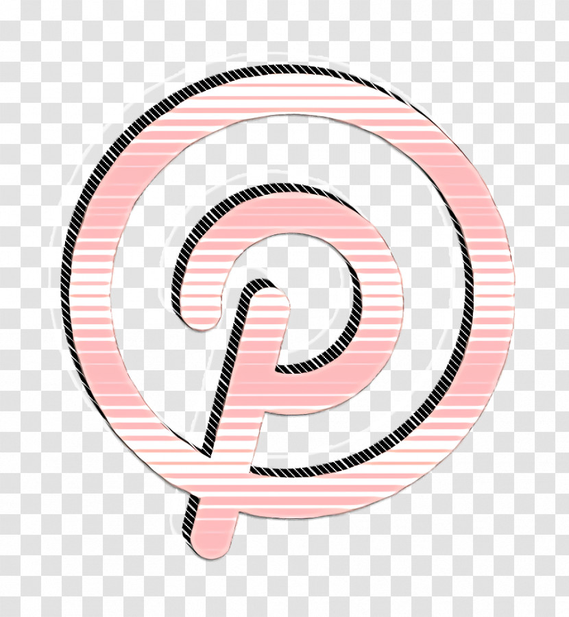 Social Media Outline Icon Pinterest Icon Transparent PNG