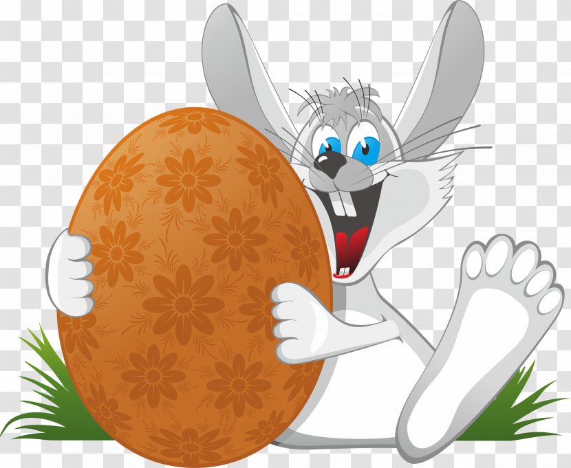 Easter Bunny Egg Clip Art - Membrane Winged Insect - White Rabbit Cartoon Transparent PNG