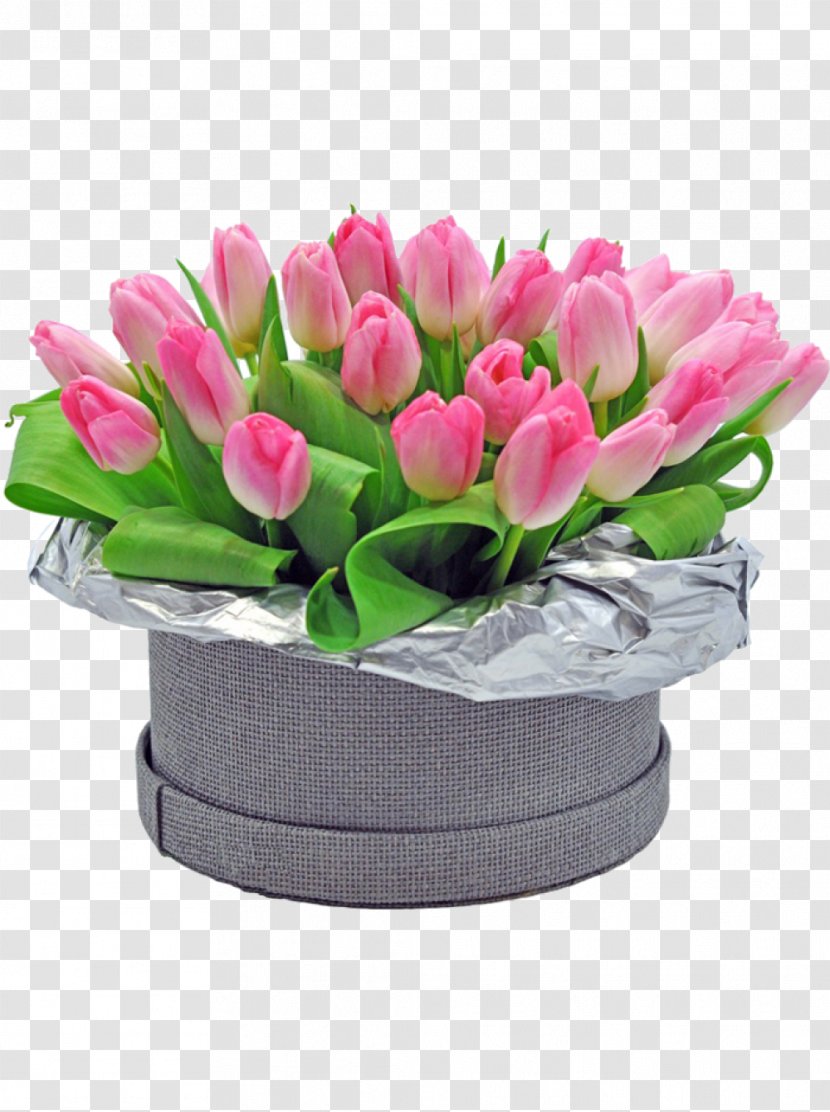 Flower Bouquet Box Tulip Floral Design - Exquisite Rice Transparent PNG