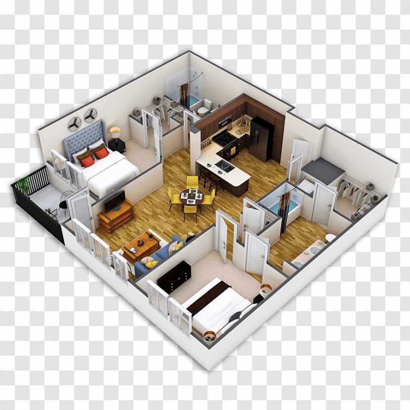 Floor Plan Belmont Abbey Court Apartments Interior Design Services - Bedroom - Apartment Transparent PNG