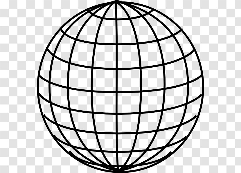 Coriolis Effect Clip Art - Black And White - Ericsson Globe Transparent PNG