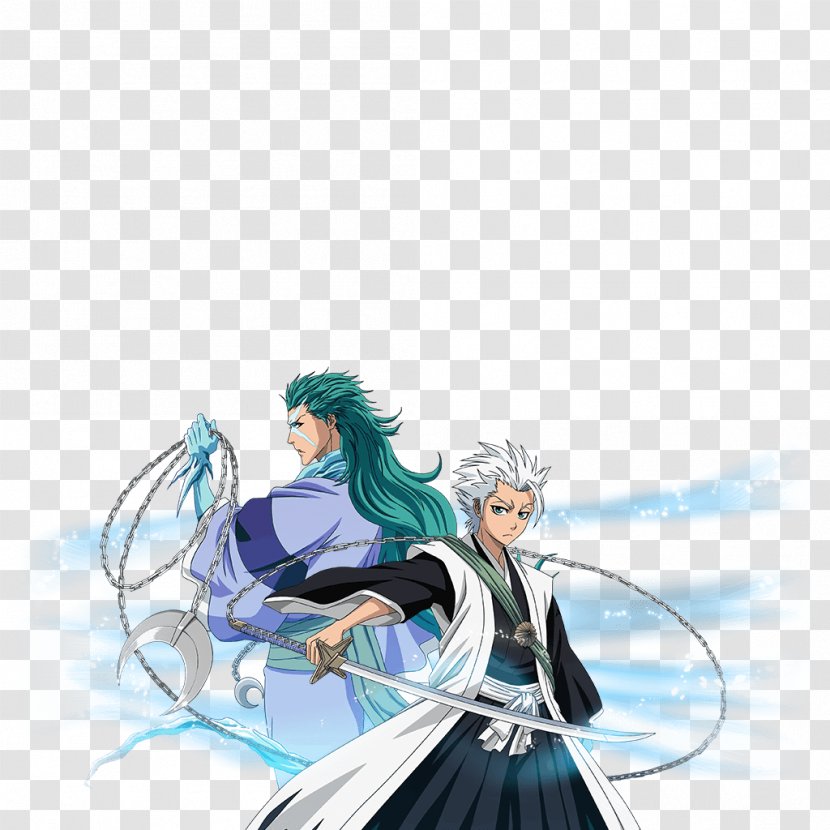 Tōshirō Hitsugaya Rangiku Matsumoto Yumichika Ayasegawa Retsu Unohana Mayuri Kurotsuchi - Watercolor - Bleach Transparent PNG