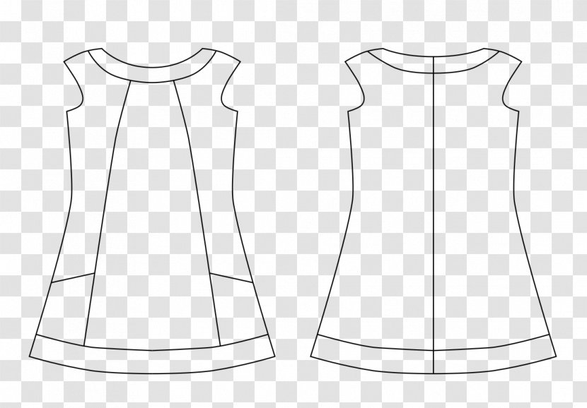 Shoe Top Dress Outerwear - White - Sea Pattern Transparent PNG