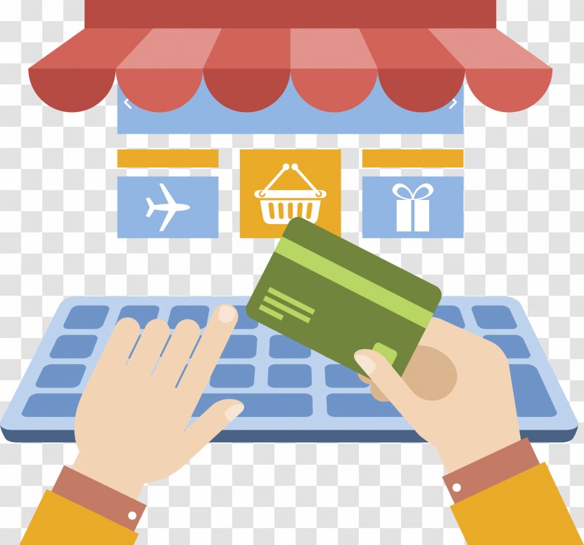 Digital Marketing E-commerce Business Online Shopping Trade - Vector Transparent PNG