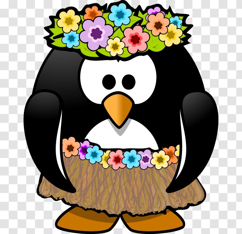 Hawaiian Penguin Aloha Clip Art - Hula Dancer Images Transparent PNG