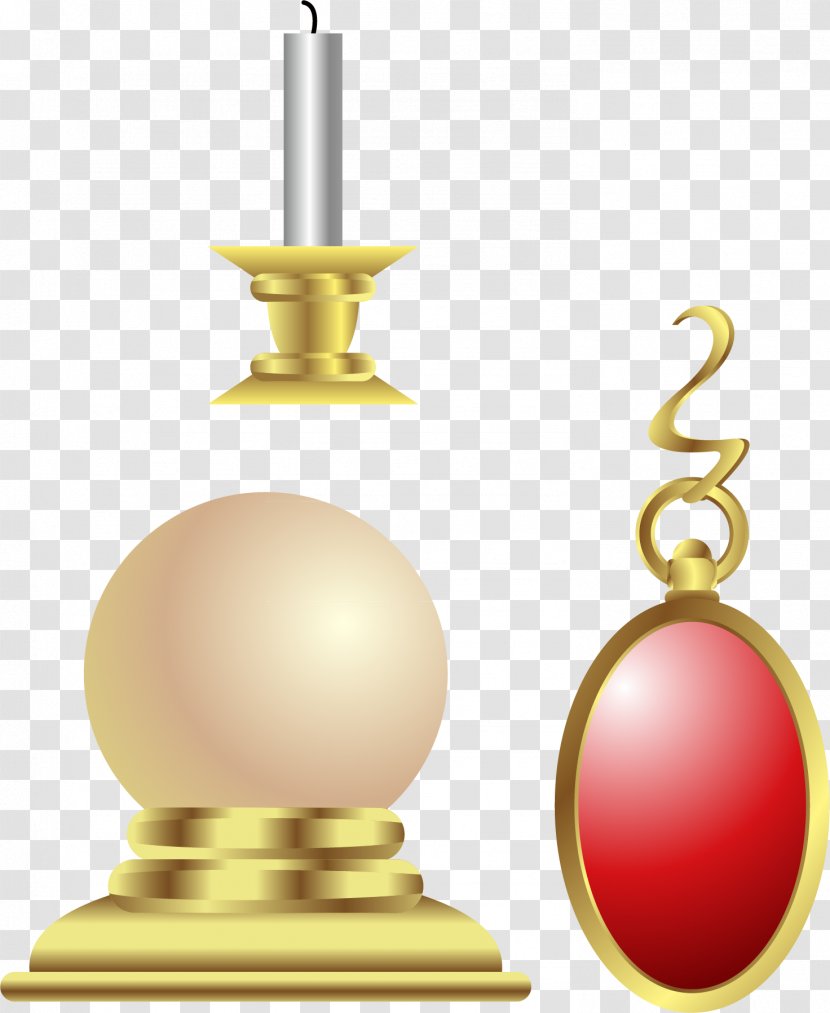 Jewellery Gold Ruby - Trophy - Vector Candle Jewelry Ornaments Transparent PNG
