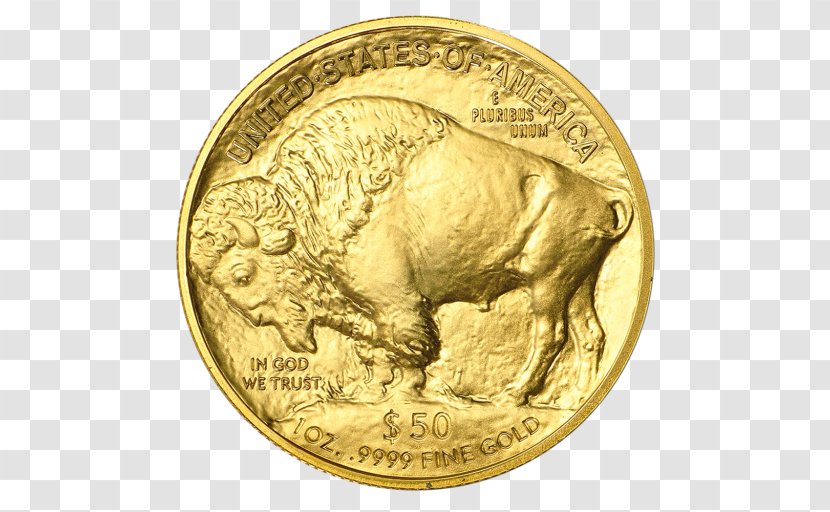 American Buffalo Gold Coin Bullion United States Mint - Metal - Us Coins Transparent PNG