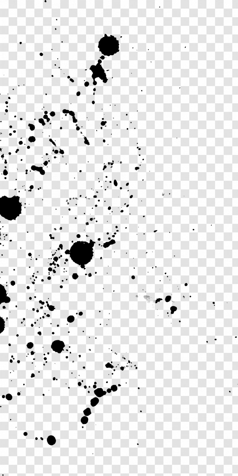 Black And White Monochrome Photography - Ink Splash Transparent PNG