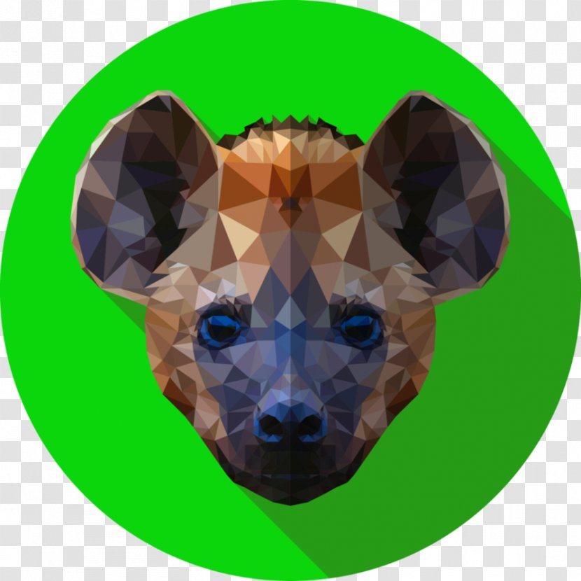 Art Vexel Dog Hyena Portrait - Puppy - Low Poly Transparent PNG