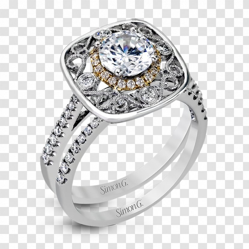 Engagement Ring Gold Diamond - Rose Transparent PNG