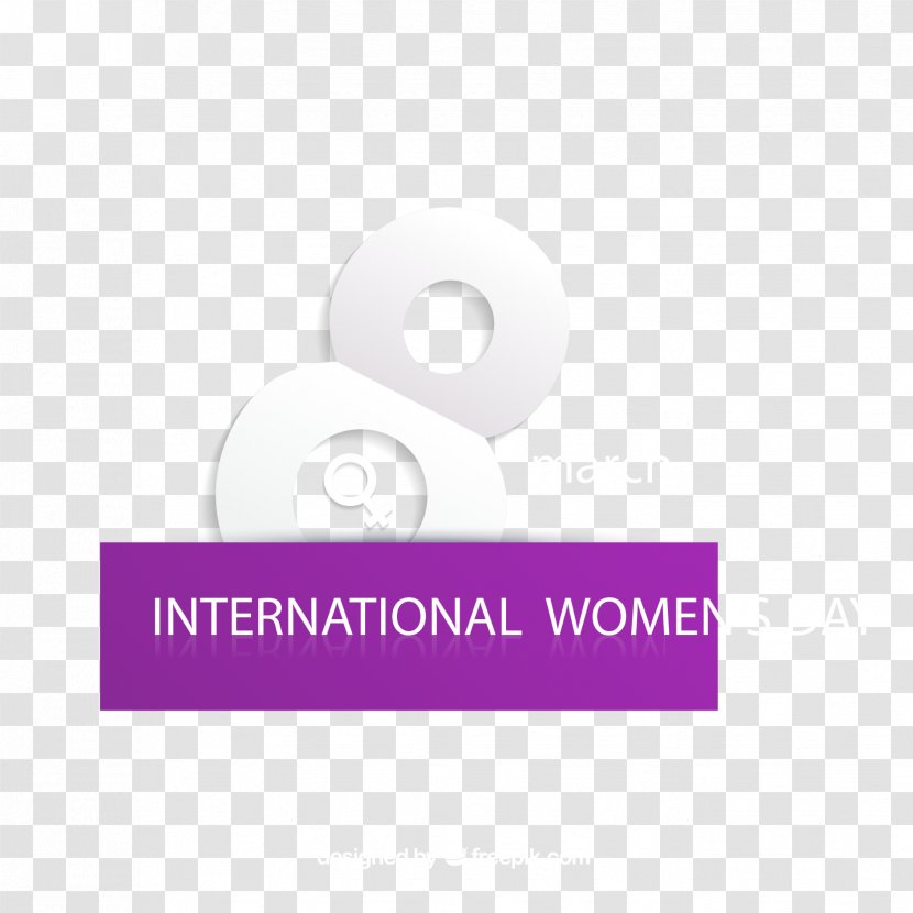 Brand Logo Pattern - Purple Women's Day Greeting Card Vector Transparent PNG