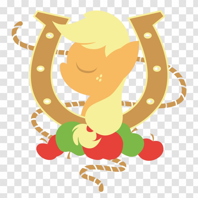 Applejack Rainbow Dash Pony Horse - Tree - Horseshoe Transparent PNG