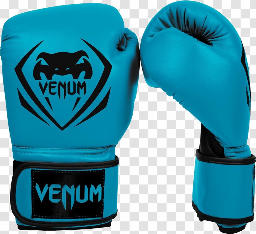 Venum Boxing Glove Mixed Martial Arts - Azure - Gloves Image Transparent PNG