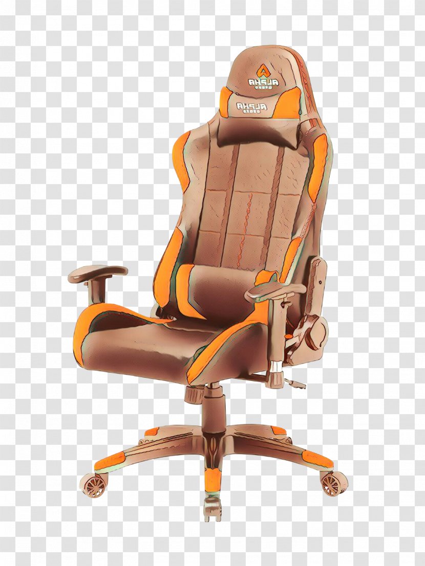 Orange Background - Gaming Chairs - Comfort Office Chair Transparent PNG