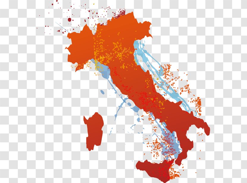 Italy Map Clip Art - Flag Of - Creative Colorful Transparent PNG