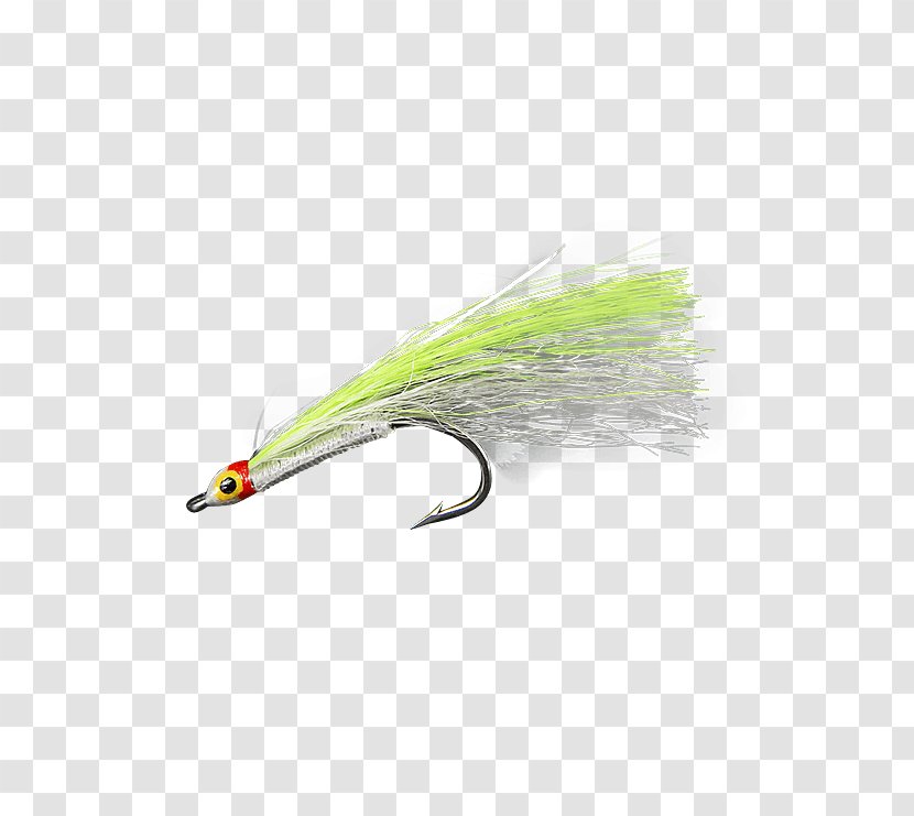 Artificial Fly White Green Minnow Blue - Fishing Bait - Bonefish Grill Transparent PNG