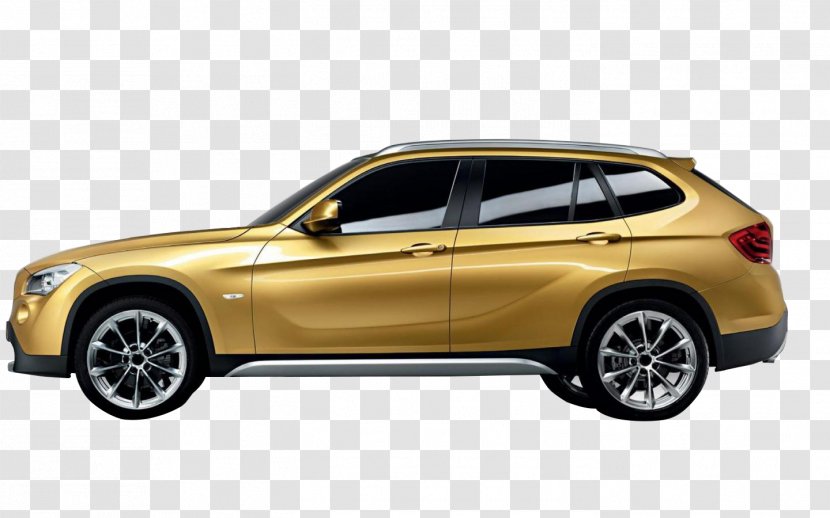 BMW X1 Car X3 Sport Utility Vehicle - Yellow Side Picture Transparent PNG