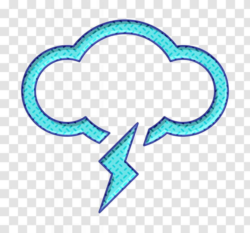 Storm Icon - Aqua - Meteorological Phenomenon Symbol Transparent PNG