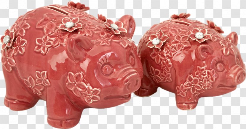 Domestic Pig Piggy Bank - Brown Transparent PNG