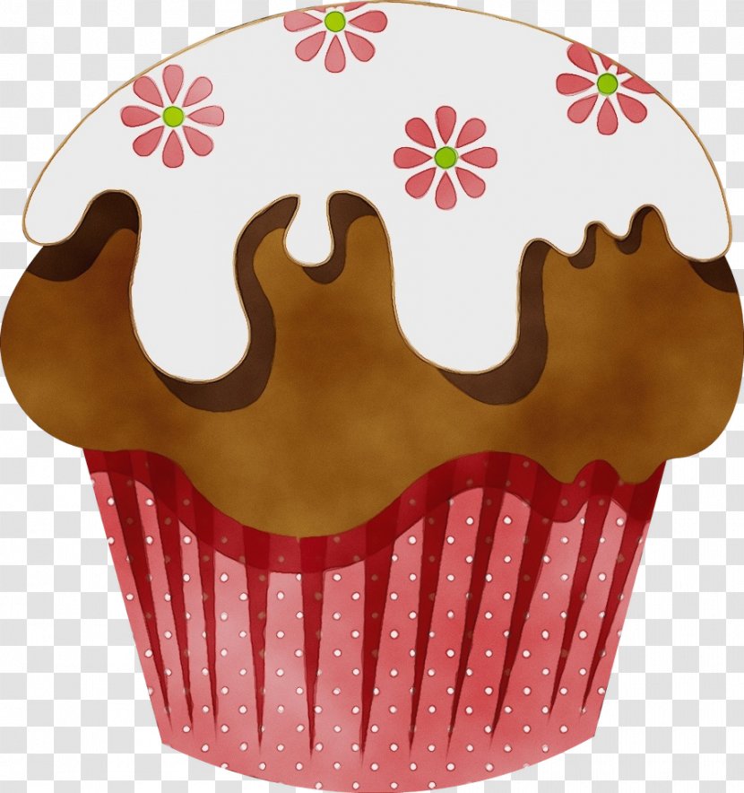 Cupcake Baking Cup Cake Muffin Pink - Brown - Dessert Transparent PNG
