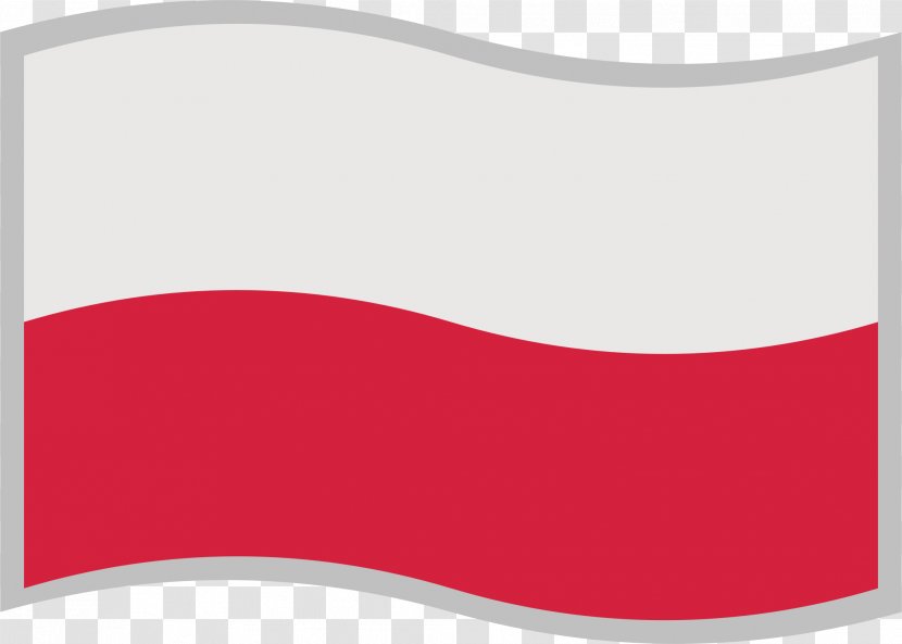 Clip Art Flag Of Poland Image Openclipart - Red - Pois Transparent PNG