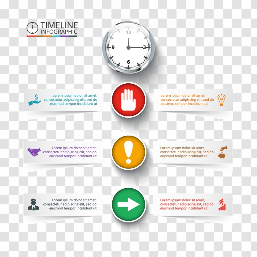 Infographic Chart Diagram Timeline - Logo - Alarm Information Map Vector Transparent PNG