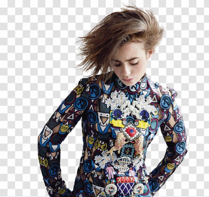 Lily Collins Love, Rosie Marie Claire Actor Female - Heart Transparent PNG