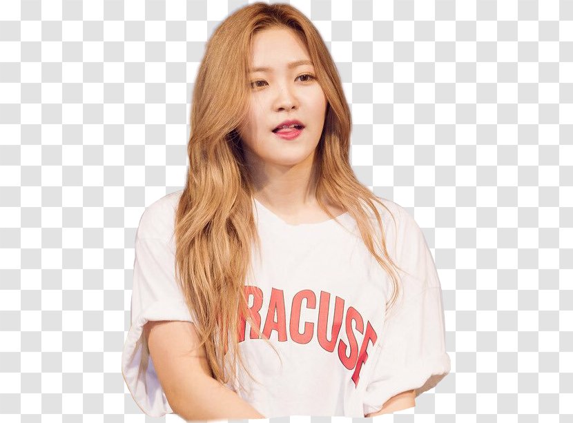 Yeri T-shirt Blond Hair Coloring Brown - Red Velvet Kpop Transparent PNG