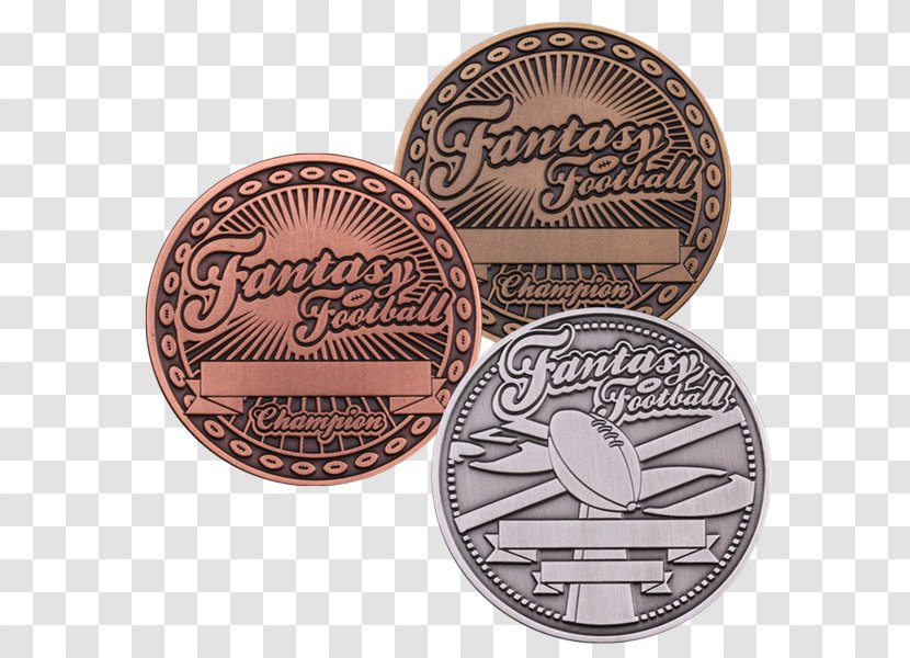 Coin Medal American Football Fantasy Trophy - Cash Transparent PNG