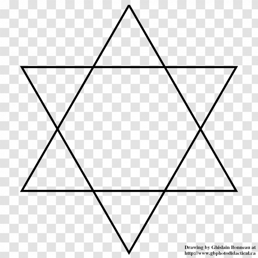 Star Of David Symbol Overlapping Circles Grid Judaism Clip Art - Jewish People - Geometric Transparent PNG