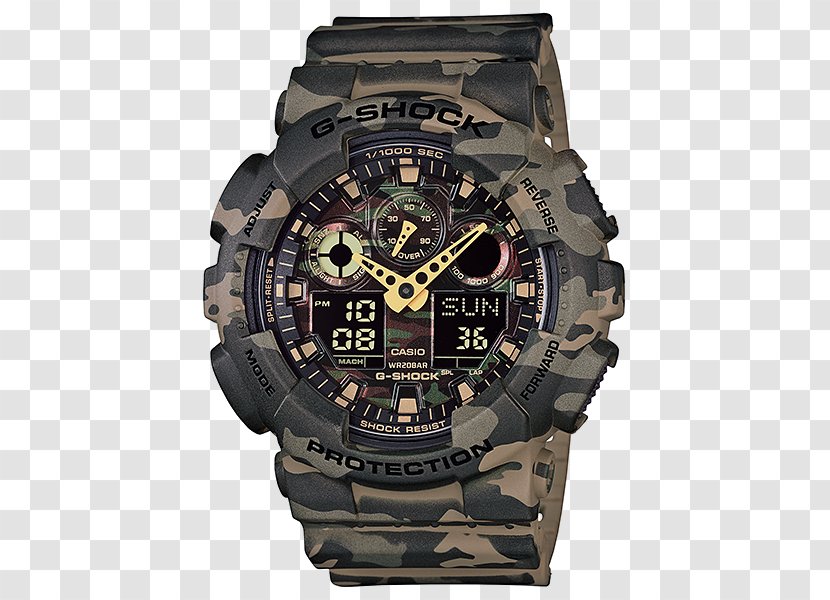 G-Shock GA100 Shock-resistant Watch Casio - Accessory Transparent PNG