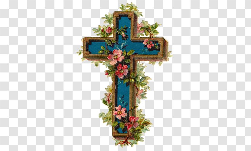 Christian Cross Easter Clip Art - Flowerpot Transparent PNG