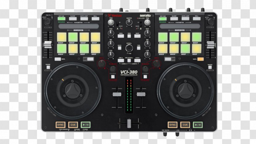 DJ Controller Vestax VCI-380 Disc Jockey Mixer - Flower Transparent PNG