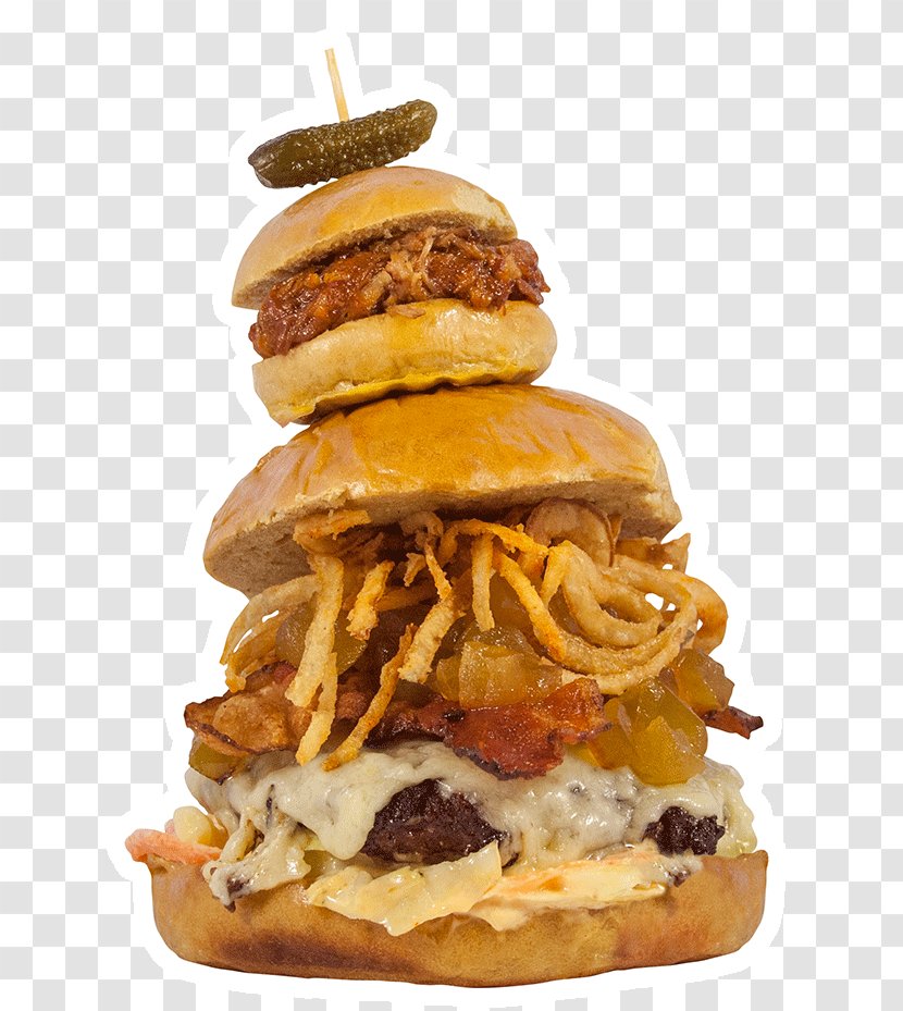 Slider Hamburger Cheeseburger Buffalo Burger Breakfast Sandwich - Junk Food Transparent PNG