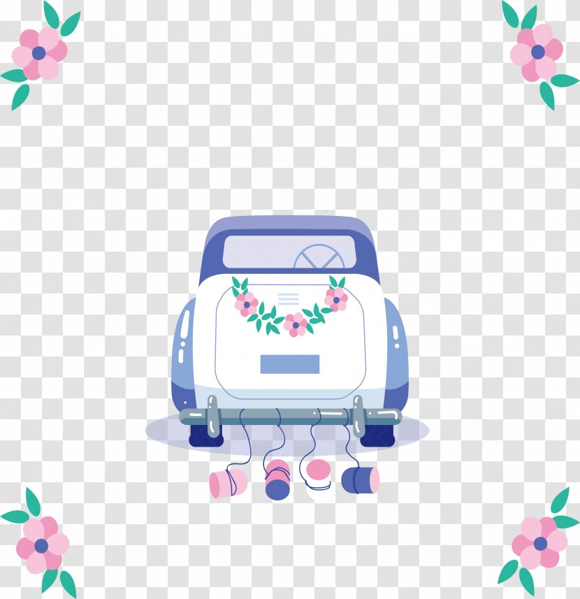 Wedding Invitation Marriage Save The Date - Pattern - Blue Car Transparent PNG