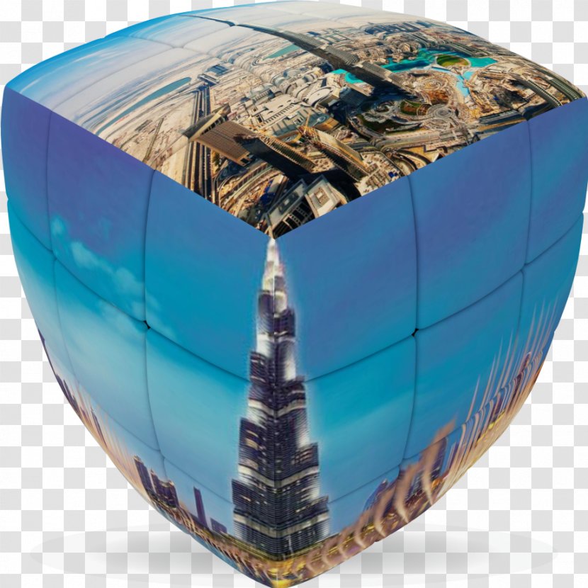 Burj Khalifa V-Cube 7 Tower Puzzle Cube - Dubai Transparent PNG