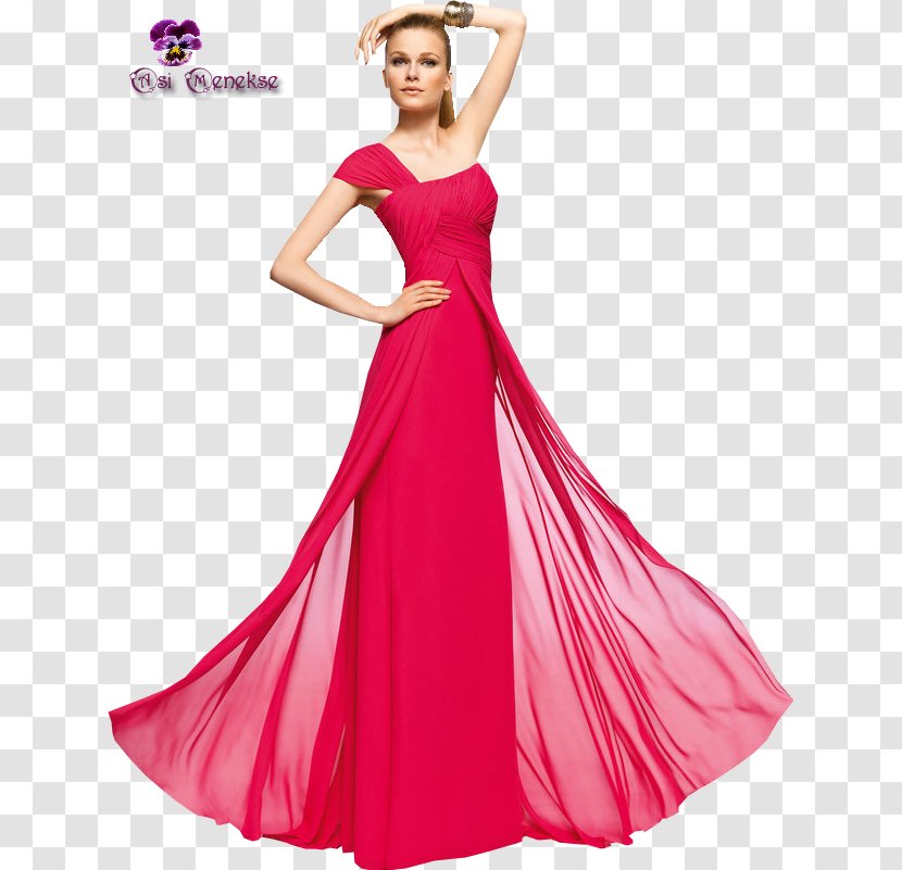 Evening Gown Cocktail Dress Fashion Wedding - Magenta Transparent PNG