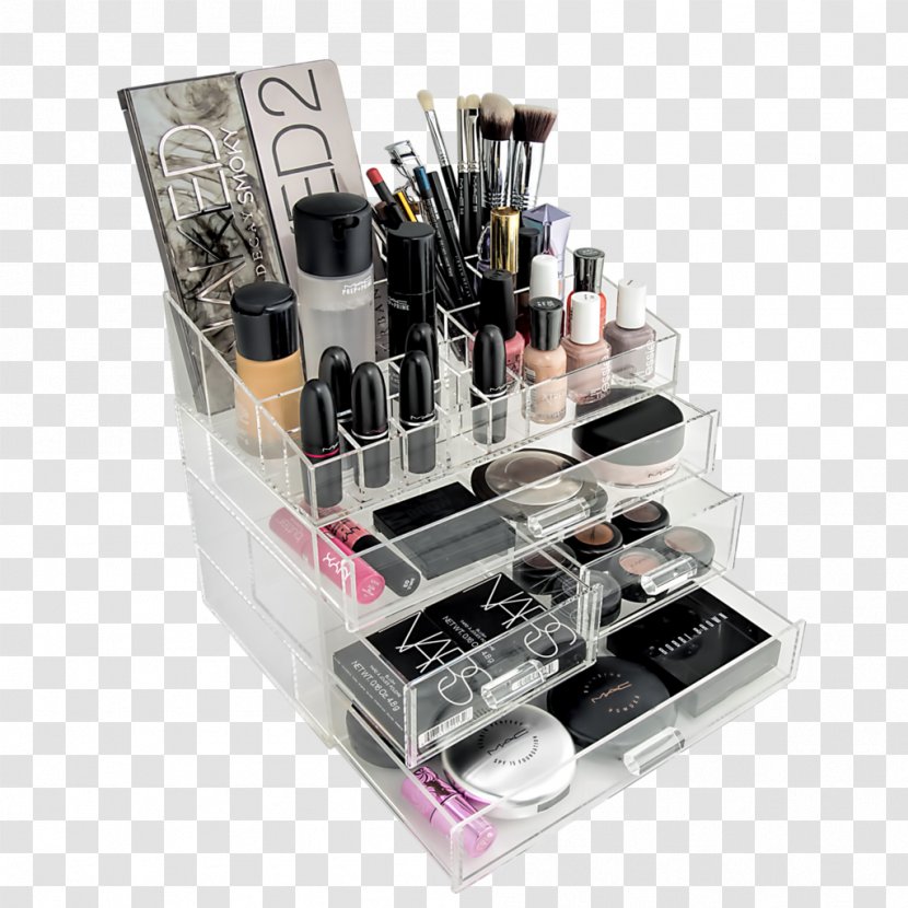 Cosmetics Box Eye Shadow Lipstick Drawer - Cosmetic Products In Kind Lalize Transparent PNG