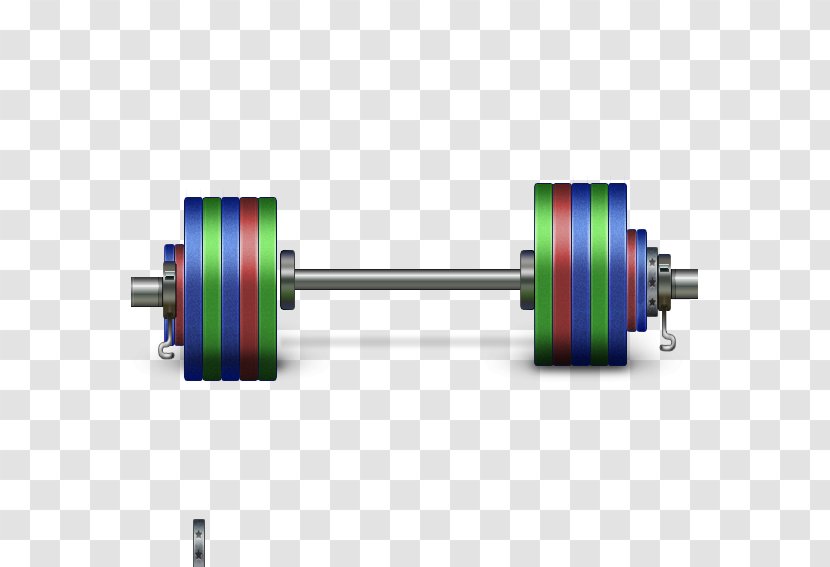 Exercise Equipment Barbell Olympic Weightlifting Computer File - Stereo Color Transparent PNG