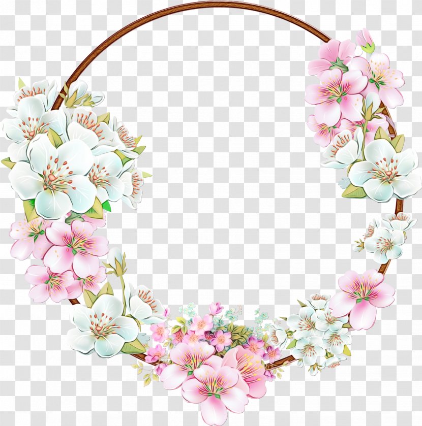 Spring Background Frame - Floral Design - Petal Headgear Transparent PNG