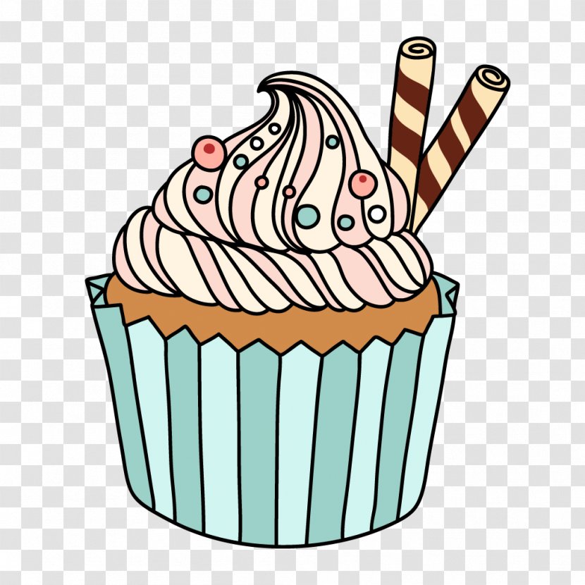 Cupcake American Muffins Cream Frosting & Icing Illustration - Cinnamon - Baking Tools Transparent PNG