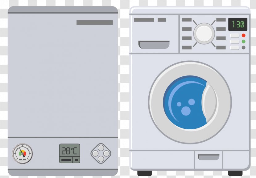 Washing Machine Home Appliance - Cartoon Household Machines Transparent PNG